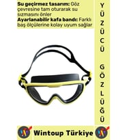#Gözlük Yetişkin Çocuk Sızdırmaz Buğu Önleyici UV Korumalı Lens Çok Şık Ayarlanabilir Yüzücü Gözlüğü