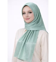 Mısırlı Eşarpları Taşlı Jan Jan Abiye Şal 75x190 cm (Su Yeşili)