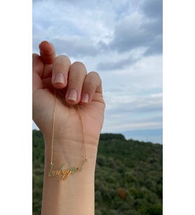 Altın Kaplama Babygirl Gümüş Kolye
