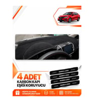 HONDA CITY (2020-2024) Uyumlu Ön Torpido Koruma Kılıfı Halısı - Siyah