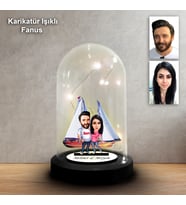 KİŞİYE ÖZEL KAPTAN TASARIMLI IŞIKLI KARİKATÜR FANUS BİBLO FN188