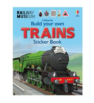 Build your own Trains Sticker book Usborne Publishing