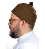 Keçe Yün Takke - Kahverengi (Karışık)