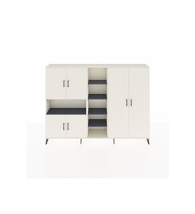 Arges Dolap 13 Raflı 6 Kapaklı 220x30x163 Aytaşı-Aytaşı/Antrasit