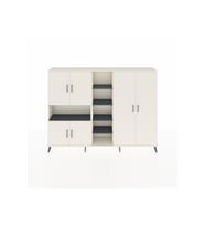 Arges Dolap 13 Raflı 6 Kapaklı 220x30x163 Aytaşı-Aytaşı/Antrasit