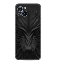Reeder S23 Max Pro Kılıf Resimli Desenli Baskılı Silikon Black Fox 1325