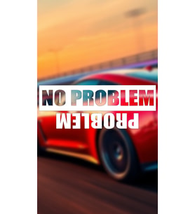 No Problem Problem 20x7,5 Jdm Yazı Araba-motosiklet Cam Etiket Sticker Beyaz Renk