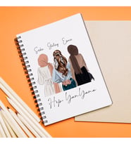 3 Kız Arkadaş Tasarımlı Kişiye Özel Defter