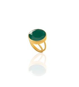 Kadir Jewellery 22 Ayar Altın Kaplama Zirkon Taşlı Kadın Otantik Yüzük