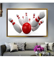 Altın Çerçeveli dekoratif tablo l1173 (Gold)