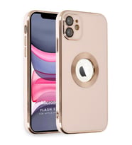 Microsonic Apple iPhone 12 Kılıf Flash Stamp Rose Gold