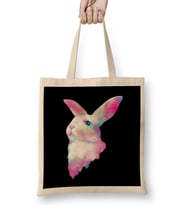 Cute Space Rainbow Gaussian Blur Rabbit Galactic Bez Çanta Uzun Saplı