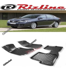 Rizline Renault Latitude 3D Havuzlu Paspas N11.4468 (Siyah - Beyaz)