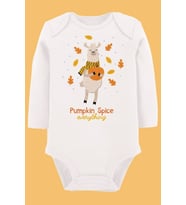 Organik Baskılı Pamuklu Unisex Bebek Body UZUNKOLE84