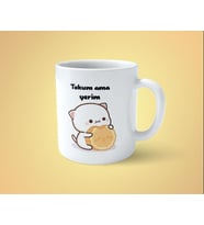 Tokum Ama Yerim Baskılı Kupa Bardak