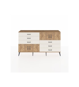 Arges Konsol 2 Raflı 6 Çekmeceli 4 Kapaklı 176x30x99 Çam-Çam/Aytaşı