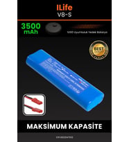 İlife V8S 3500mAh Robot Süpürge Bataryası - Gerçek Kapasite, Maksimum Güvenlik