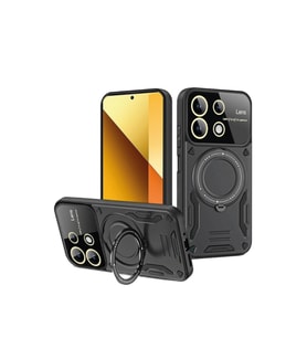 Note 13 4G Kılıf Joy Lens Standlı Kapak - Siyah