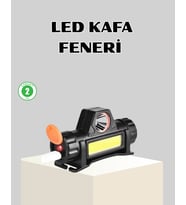 Kamp Doğa İçin Şarjlı Led Baş Feneri – Mıknatıslı, Su Geçirmez
