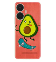 Realme C55 Kılıf Silikon Desen Özel Seri Avokado Skate 1741
