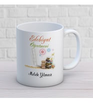 Kişiye Özel Meslek Edebiyet Öğretmeni Hediyelik Kupa Bardak