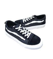 Noka Vespa Erkek Denim Keten Sneaker Ayakkabı (Siyah)