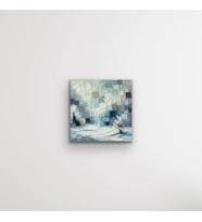 Kış Mevsimi Kanvas Tablo 60x60cm