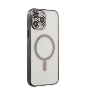 iPhone 14 Pro Kılıf Magneticsafe Lazer Silikon - Siyah