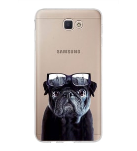 PrintiFy Samsung Galaxy J7 Prime 2 ile Uyumlu 1mm Slim Fit Köpek 3 050f Baskılı Şeffaf  Kılıf