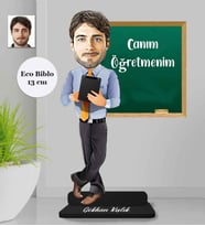 Kişiye Özel Öğretmen Erkek Ahşap Eco Biblo -1