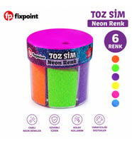 Toz Sim Tuzluklu 6 Renk Kolay Kullanım Fixpoint Neon Renk