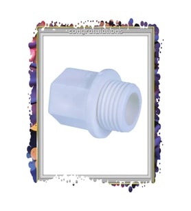 1 Adet Plastik Körtapa 3/4  - DN20-  25mm