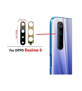 Oppo Realme 6 Arka Kamera Camı Lens Yapışkanlı