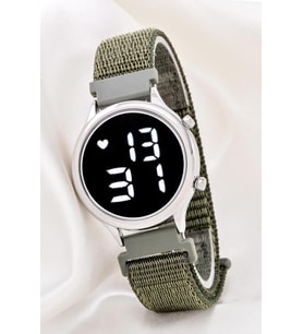 Unisex Tuşlu Led Takvimli Silikon Çocuk Yetişkin Kol Saati Bileklik ST-304183