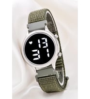Unisex Tuşlu Led Takvimli Silikon Çocuk Yetişkin Kol Saati Bileklik ST-304183