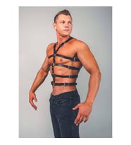 Erkek Fantazi Giyim Gay Harness (Siyah)
