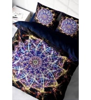 Nevresim Takımı %100 Doğal Pamuk Çift Kişilik 3d Digital Mandala 1