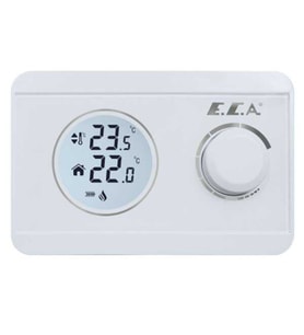Eca Poly Pure 100W Dijital Pilli On-Off Kablosuz Oda Termostatı