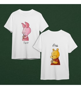 Winnie The Pooh Tasarımlı Tişört Kişiye Özel ( Unisex - Büyük - Çocuk )