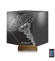 Luvivia Doktor Tıp Logo Kişiye Özel 3D Lamba - Masa Gece Lambası