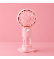 Taşınabilir Mini Fan Nemlendirici Spreyli USB Şarjlı Sessiz Masaüstü Fan