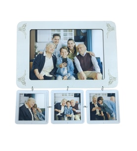 Vintage 3+1 Kolaj Çoklu Fotoğraf Çerçevesi 26,5x26,5 cm HK5019