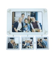 Vintage 3+1 Kolaj Çoklu Fotoğraf Çerçevesi 26,5x26,5 cm HK5019