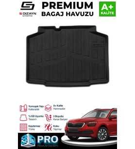 Skoda Kamiq 3D Pro Bagaj Havuzu 2019 Üzeri A+ Kalite