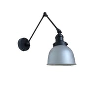 Dylight Retro Metal Dekoratif Akrobatik Rustik Gri Mafsallı Duvar Aplik