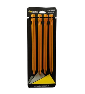 Alpinist Alüminyum 6061 Çadır Kazığı 18 cm Turuncu 4'lü
