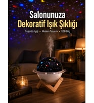 Gece Lambası Özellikli Taşınabilir Nemlendirici Aromaterapi Usb Girişli