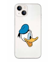 Apple iPhone 13 Uyumlu Kapak Donald Duck Tasarımlı Şeffaf Silikon Kılıf