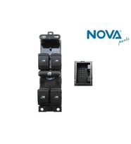 1J4959857C Cam Açma Anahtarı 4'lü Yeşil Işık - Fabia-Octavia-Superb