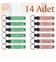 Yeşil & Yavru Ağzı, Kurumsal Seminer Katılımcılarına Anı, 14’lü Set, Kişisel Yazılı Anahtarlık